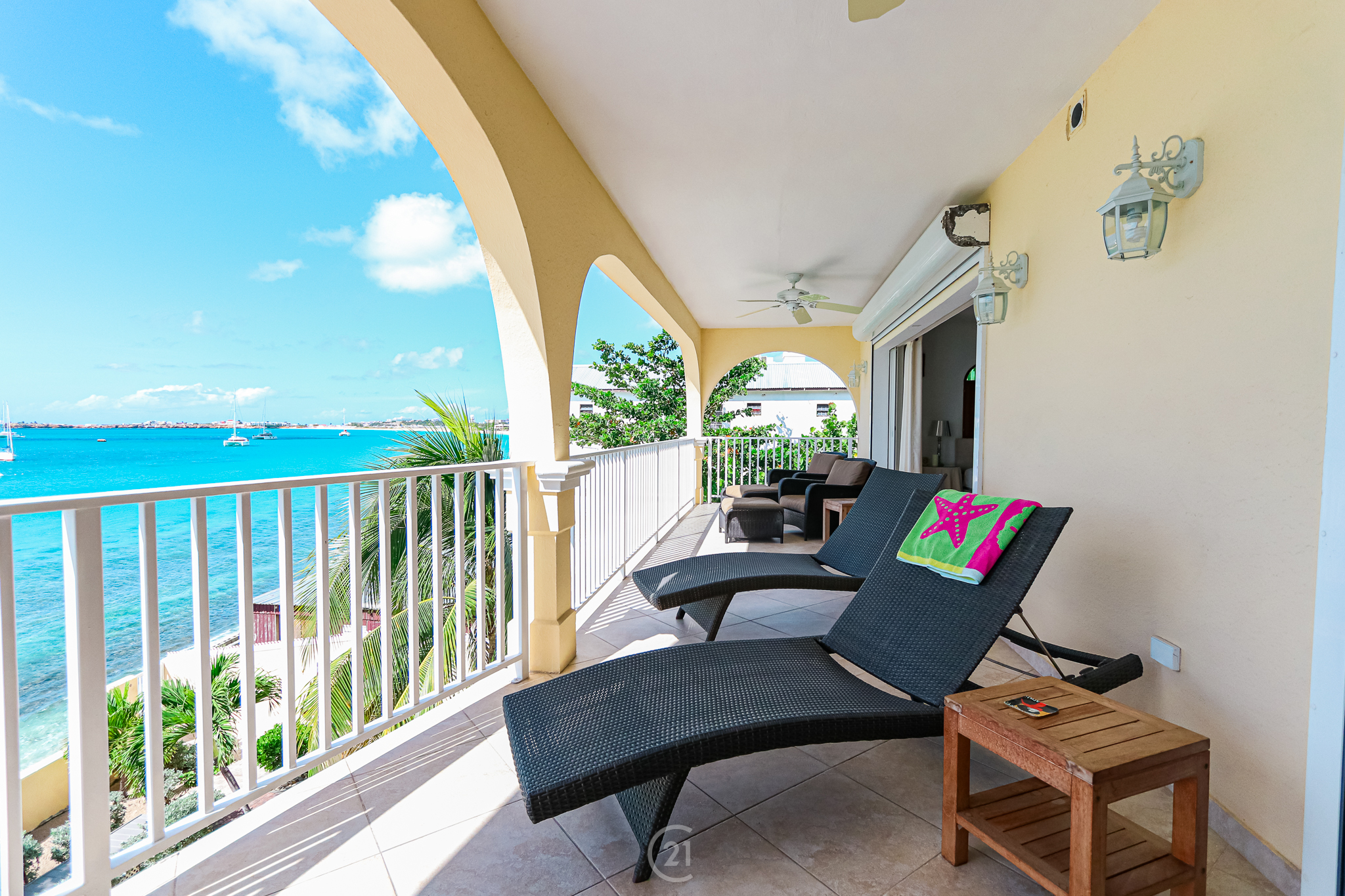 Silent Waters Simpson Bay Two Bedroom Beachfront Condo For Rent