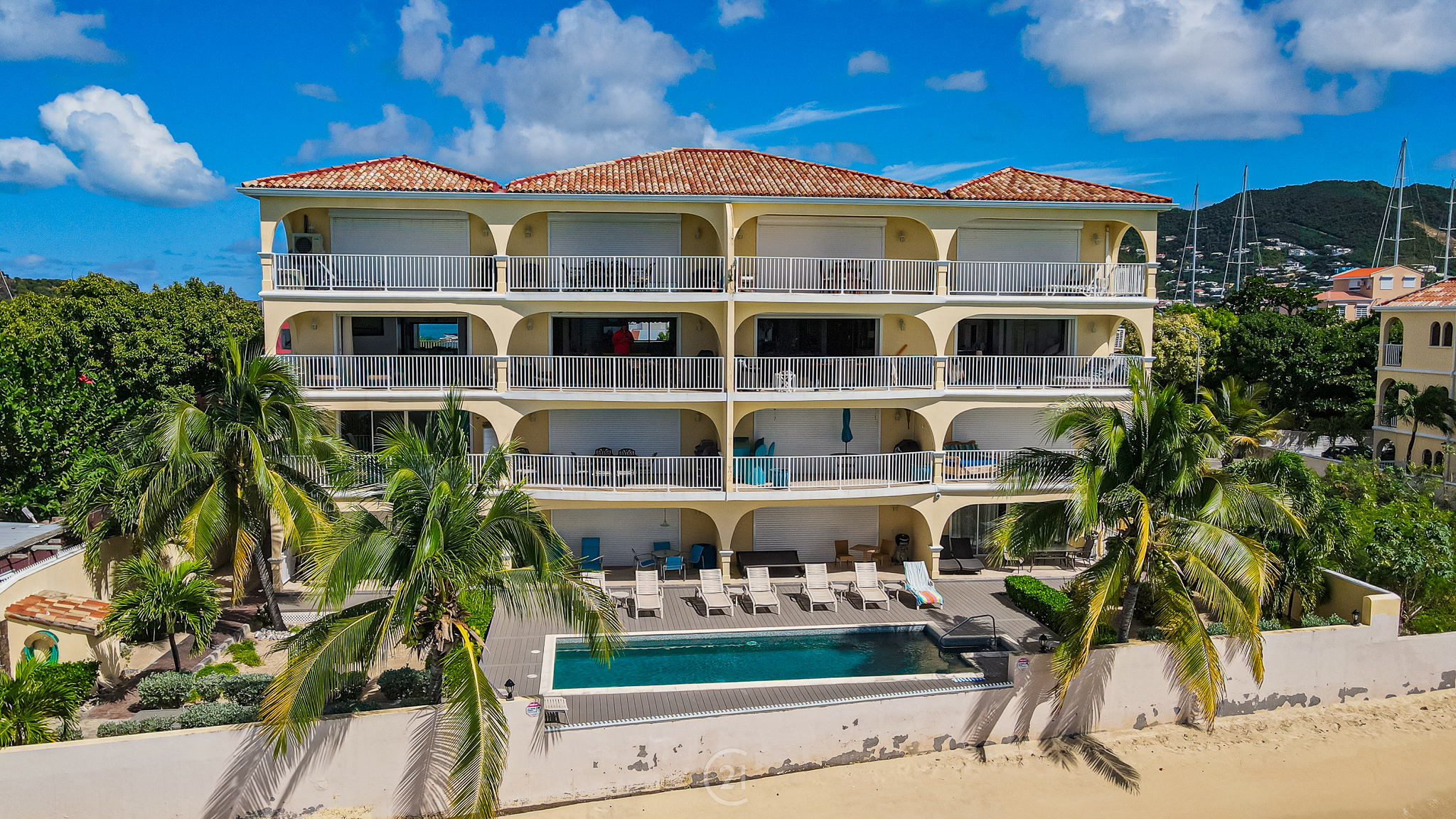 La Siesta Simpson Bay Two Bedroom Beachfront Condo For Sale