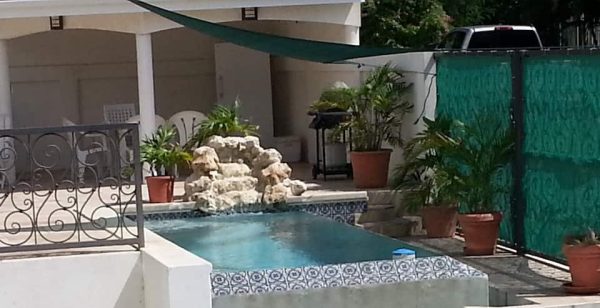  Private Pool with rock feature and waterfall 