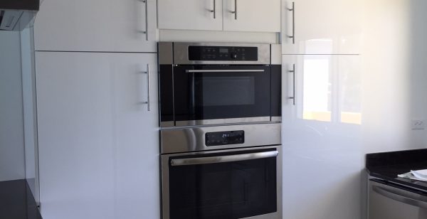  Simpson Bay Beachfront Condo Kitchen Built in convection oven & microwave 