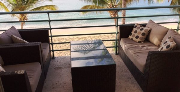  Simpson Bay Beachfront Condo ocean view balcony 
