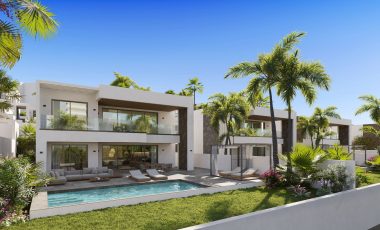 New Aqua 3 Bedroom Cupecoy Villa With Boat Slip For Sale