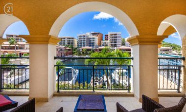 Porto Cupecoy Lagoonfront Three Bedroom Condo