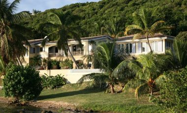Waterfront Terres Basses St Martin Villa With Boat Dock For Sale