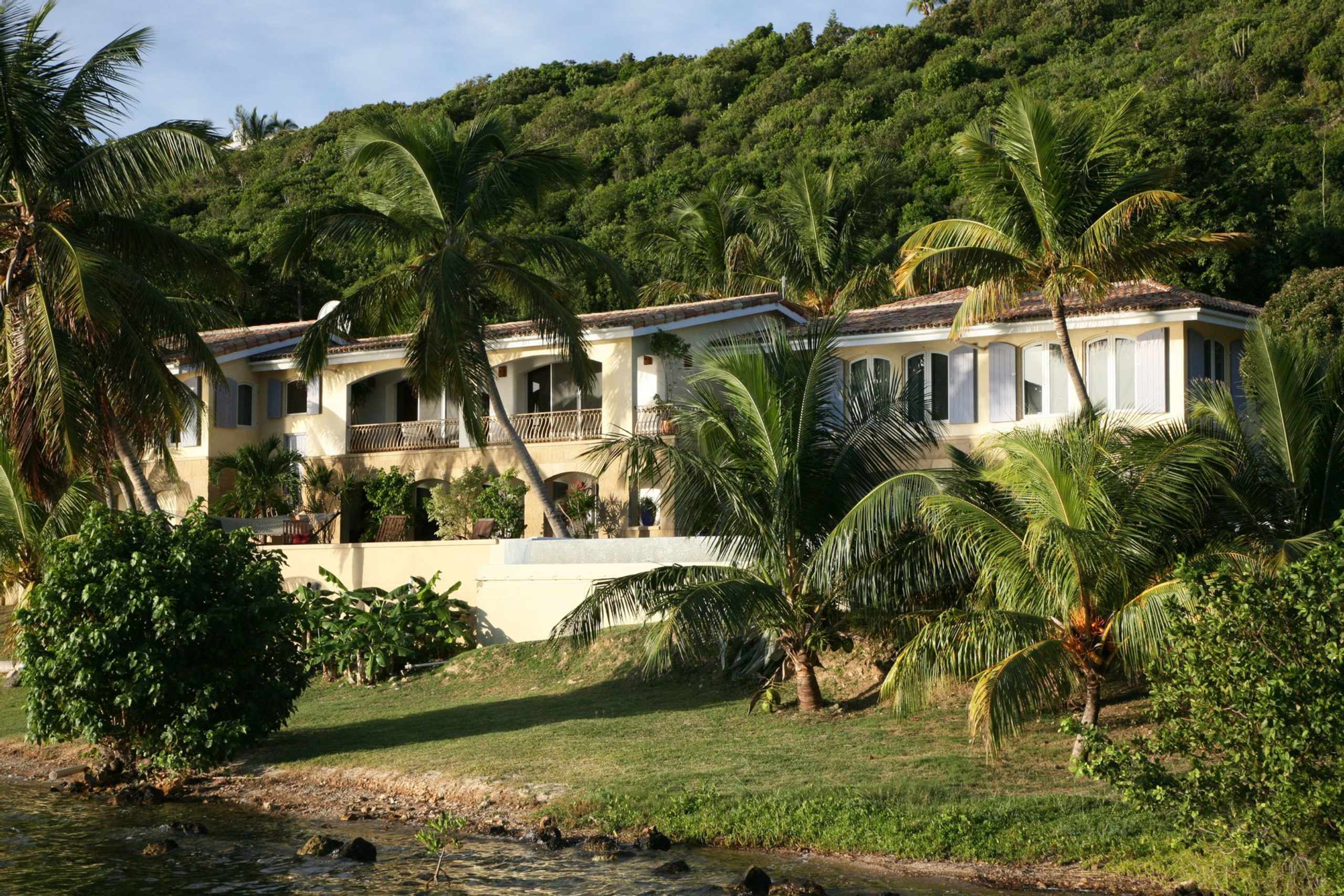 Waterfront Terres Basses St Martin Villa With Boat Dock For Sale