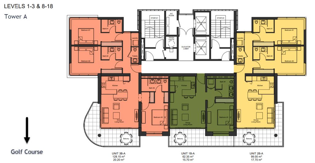 Fourteen 14 Tower A Floor Plans Level 8 to 18