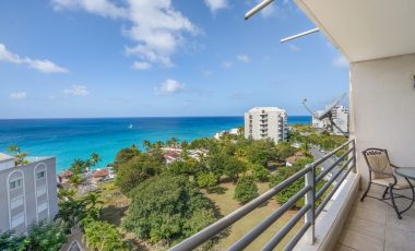Large Rooftop Rainbow Beach Club St Maarten Condo For Sale